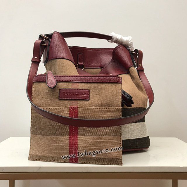 Burberry專門店新款艾仕貝手袋 巴寶莉標誌性水桶包肩背女包 yxb1518